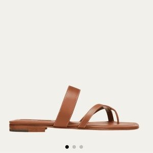Manolo Blahnik Susa Flat Leather Sandals